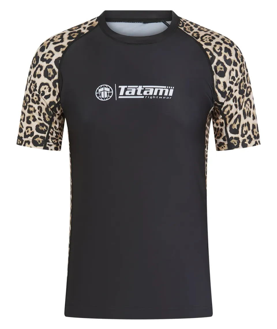 Tatami Recharged rash guard leopard corta