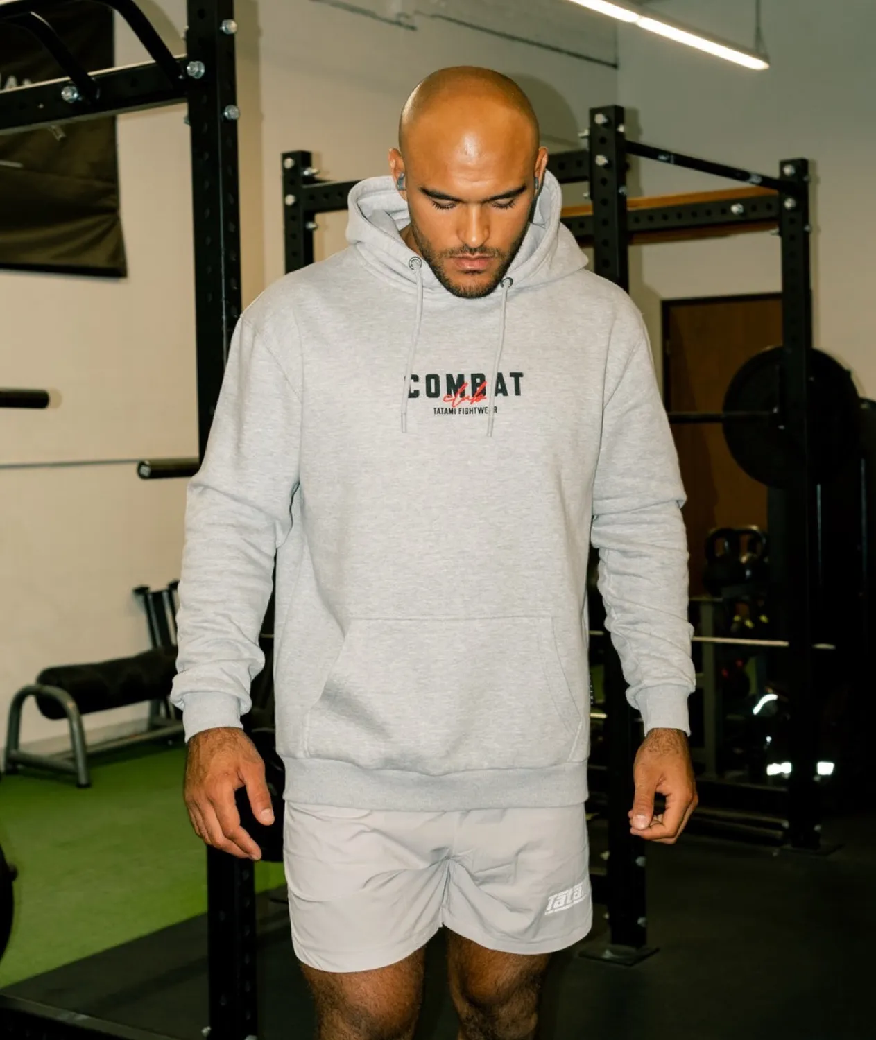 Tatami Combat Club felpa uomo cappuccio grigia cotone