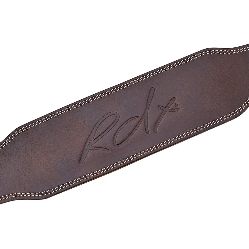 RDX 4 Pollici Cintura Sollevamento Pesi Pelle Marrone