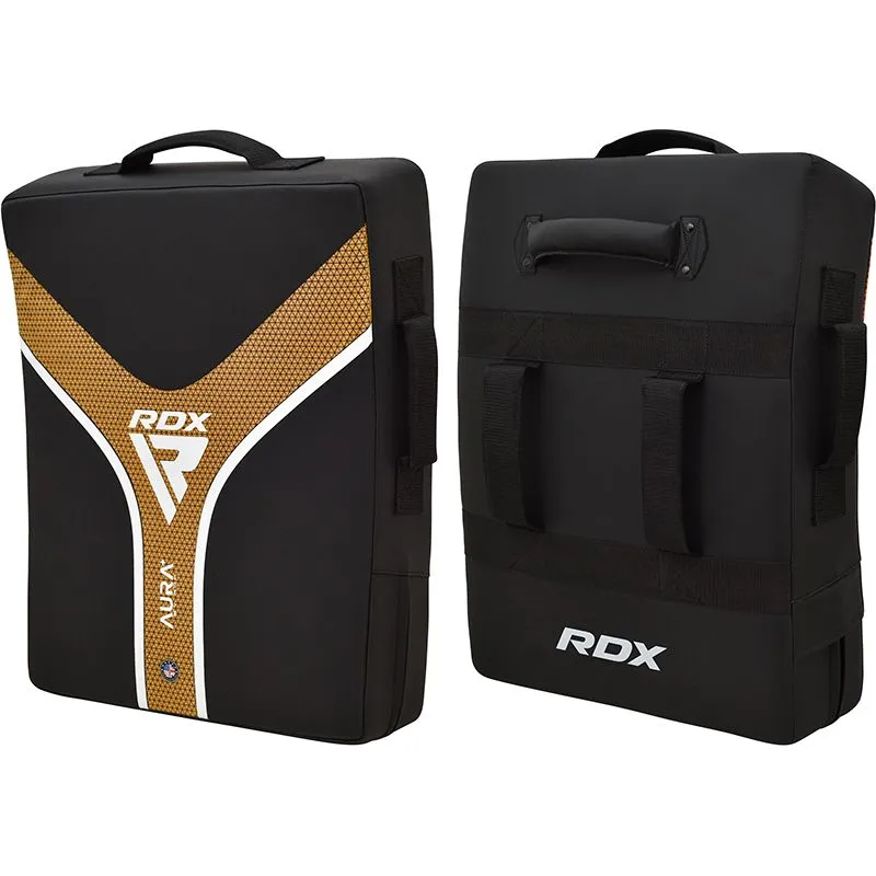 RDX Aura Plus T-17 Scudo Calci Rosso Nero Imbottito Heavy