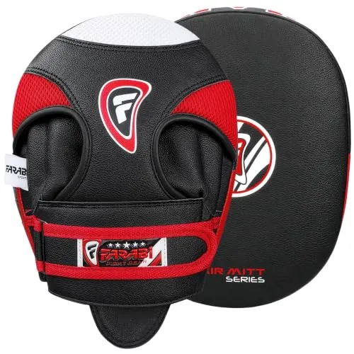 Farabi Air colpitori boxe pelle vera coppia velcro