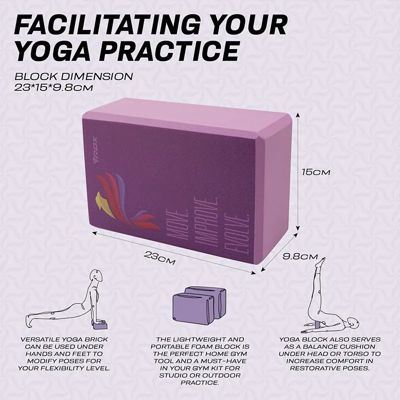 RDX D5 Blocco Yoga EVA Singolo Rosa Antiscivolo