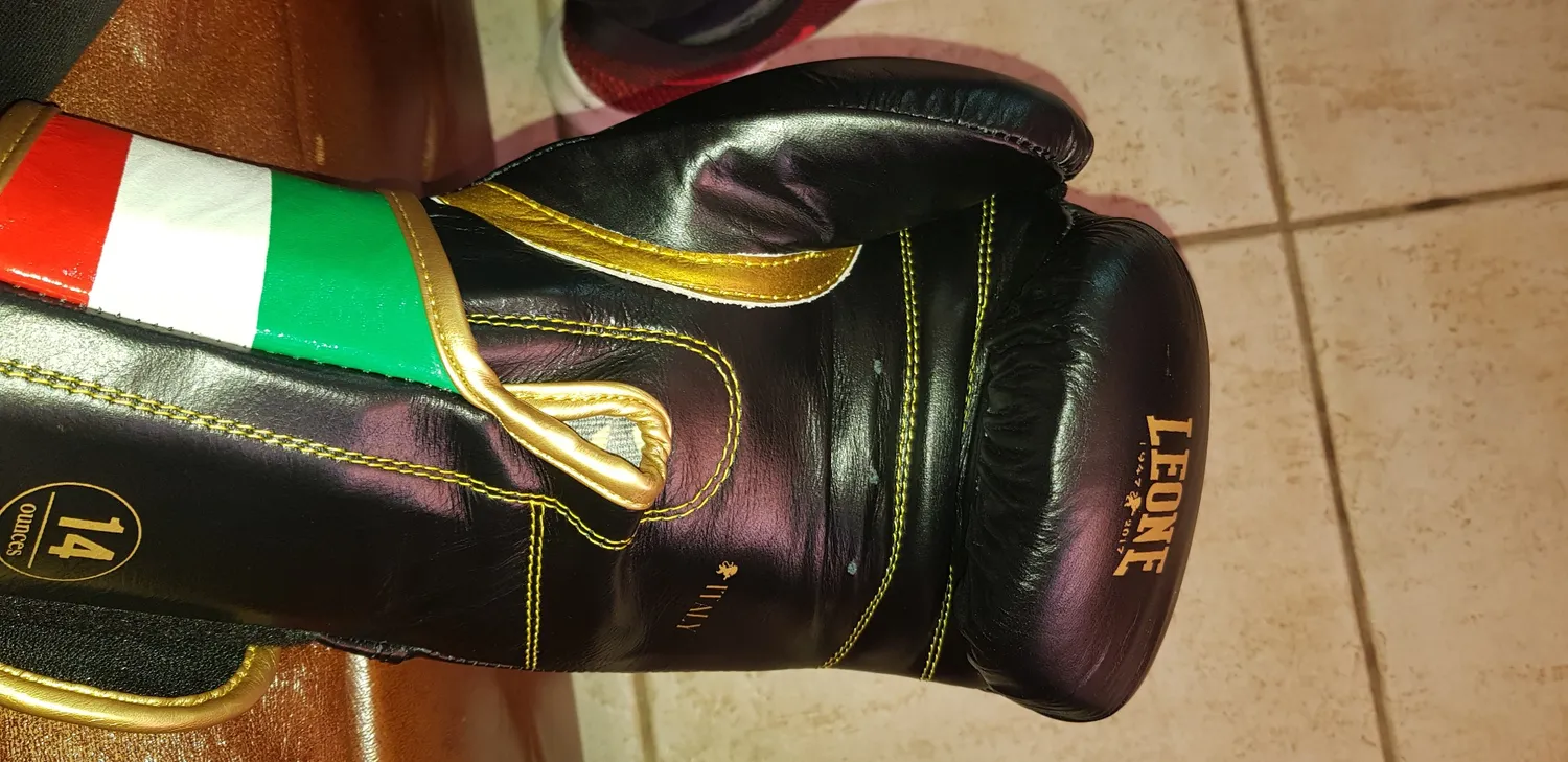 Leone 1947 Italy'47 guantoni boxe 14 oz pelle