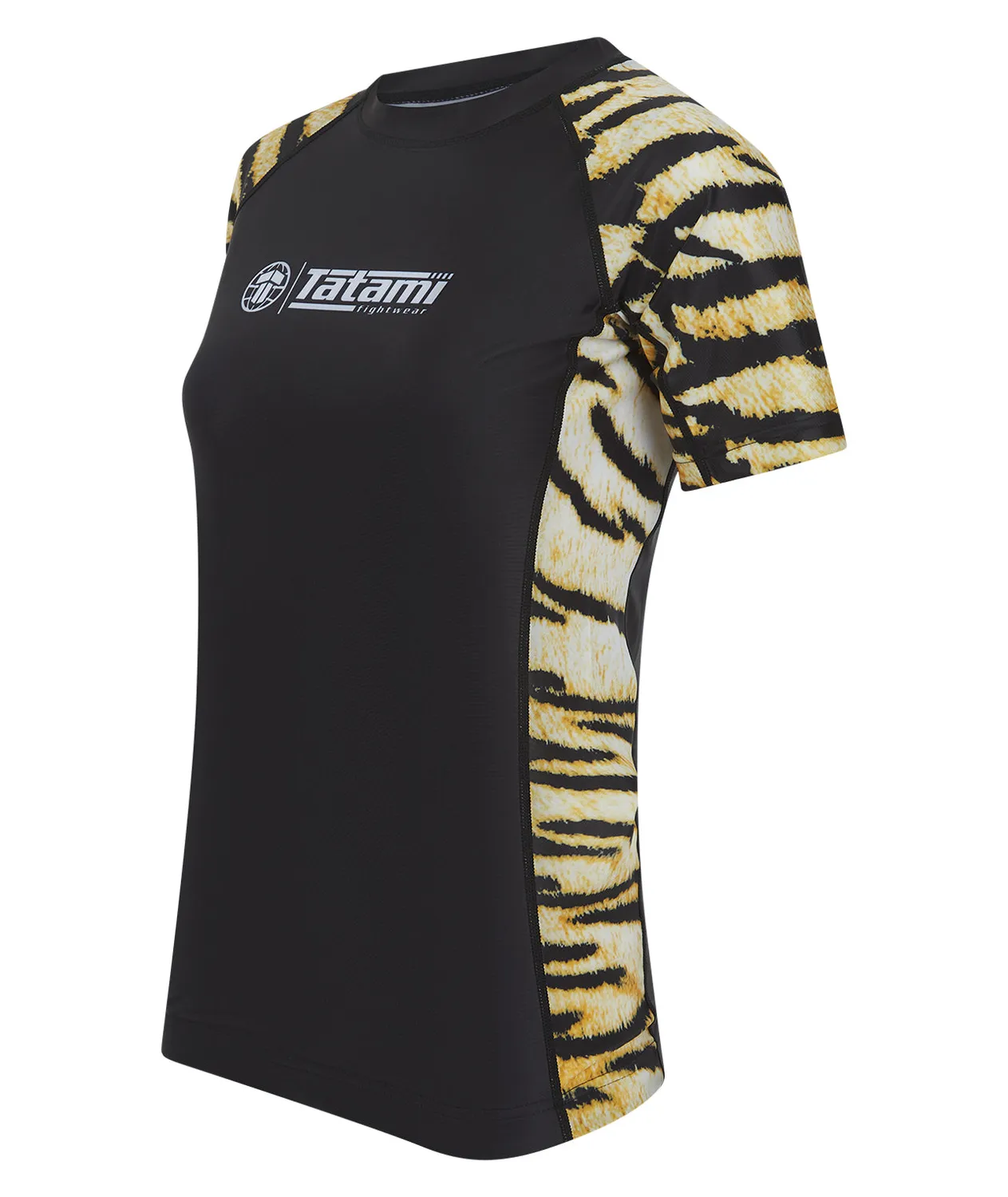 Tatami Recharged Tiger rash guard donna gialla manica corta