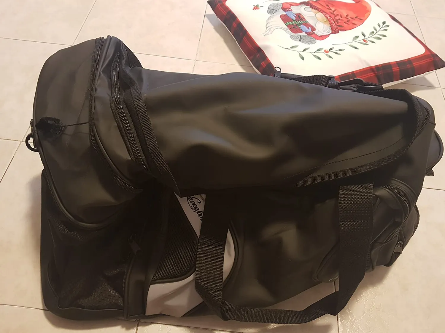 Leone 1947 Black Edition Borsa Zaino Nero da Palestra