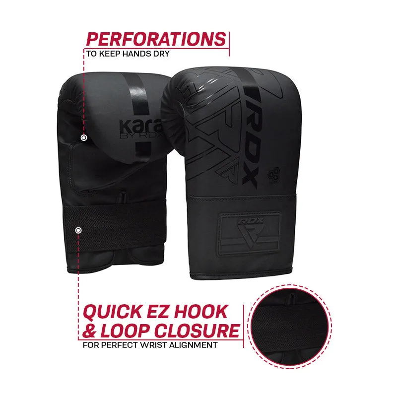 RDX Sacco Boxe Maize Nero Riempito Pelle Sintetica