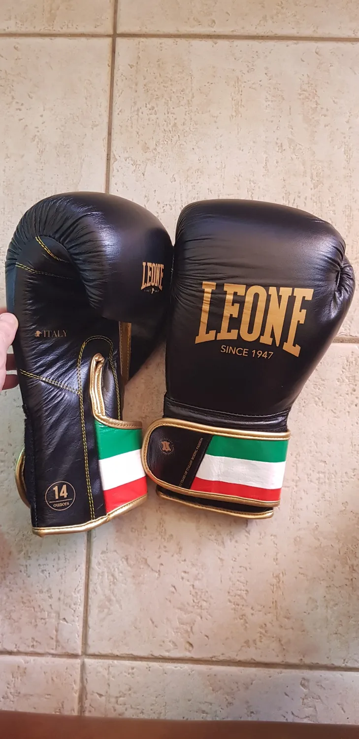 Leone 1947 Italy'47 guantoni boxe 14 oz pelle