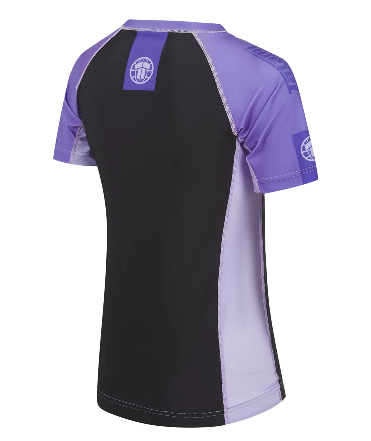 Tatami Contrast Rash Guard Donna Viola Nero Eco Maniche Corte