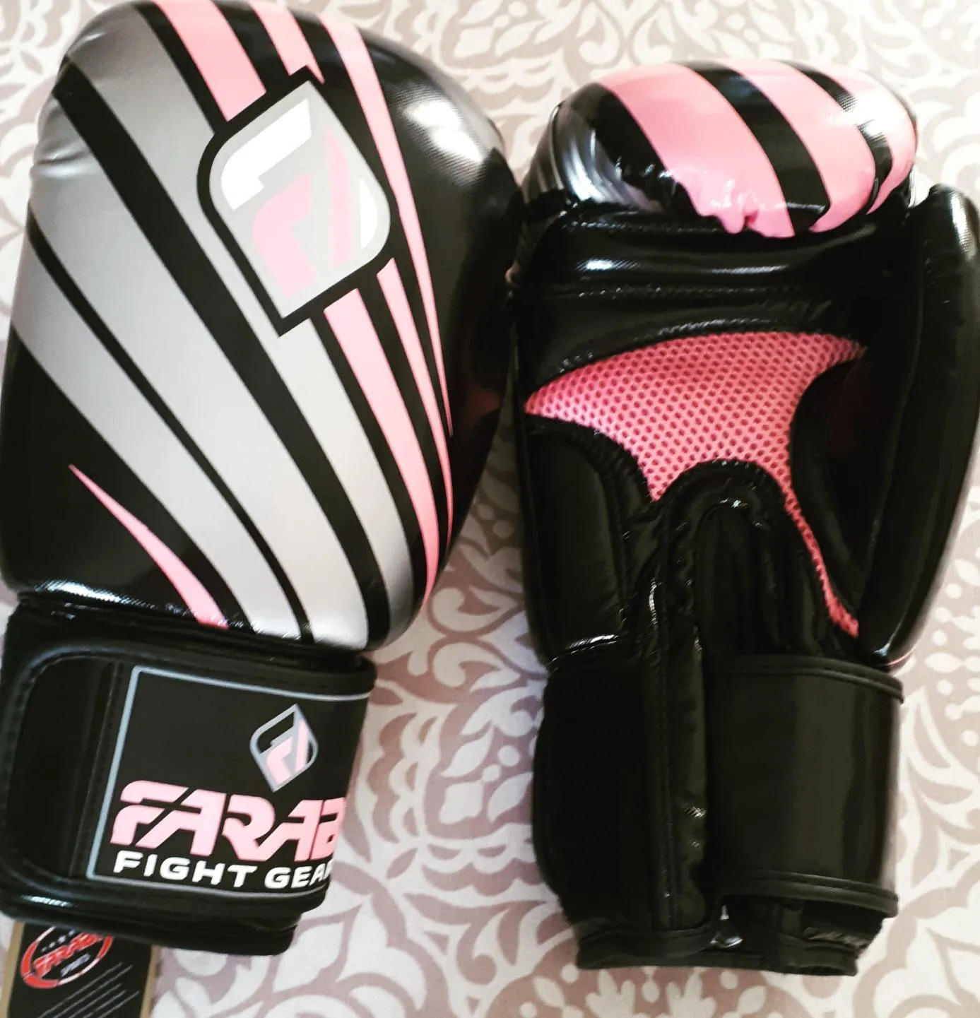 Farabi Guantoni Boxe Verde Ventilati Sparring
