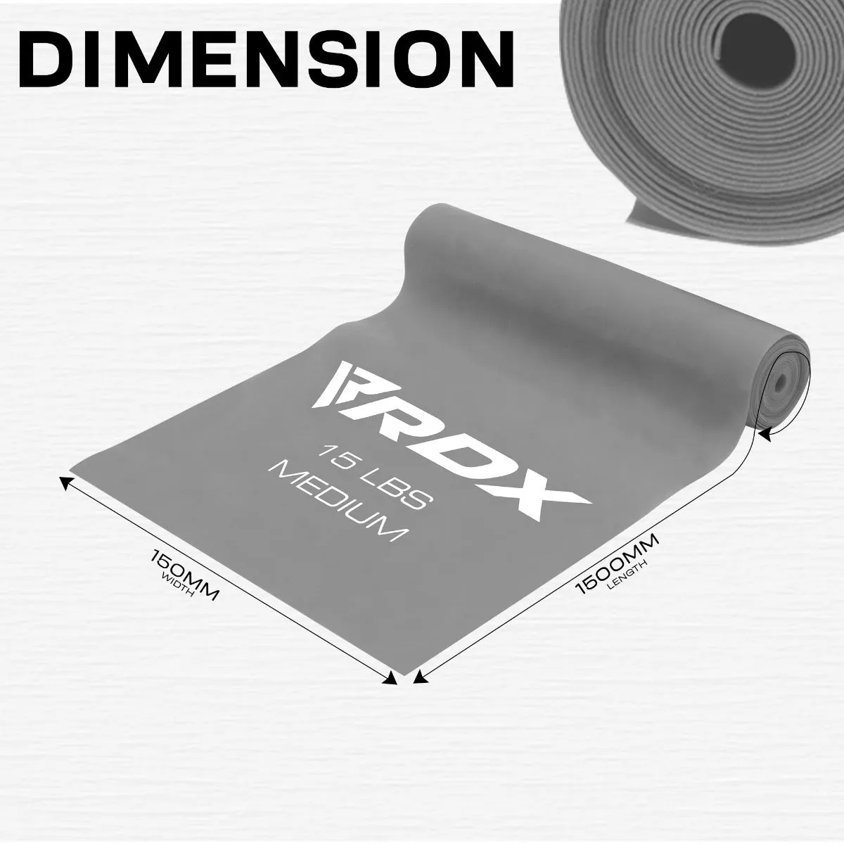 RDX B2 Fasce Elastiche Piatte TPE 3 Pezzi 150 cm