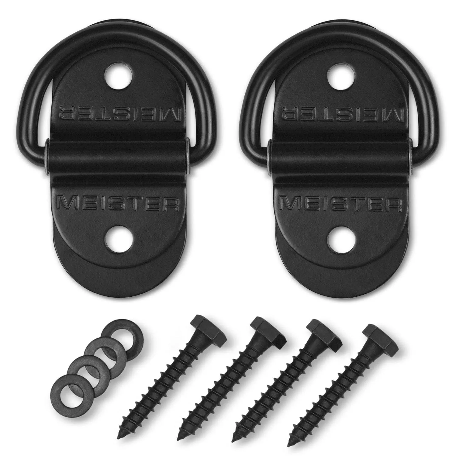 Meister Ancoraggi D-Ring Pera Veloce 2 Pezzi metallo
