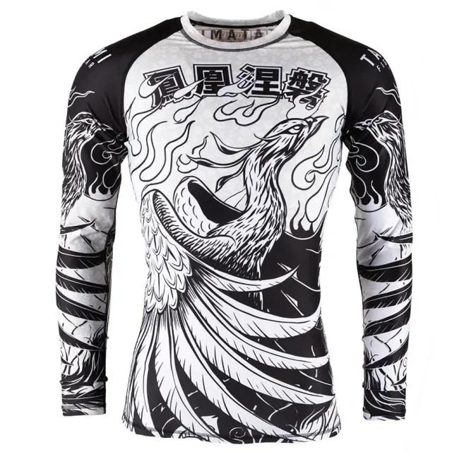 Tatami Phoenix Rising rash guard manica lunga nera M