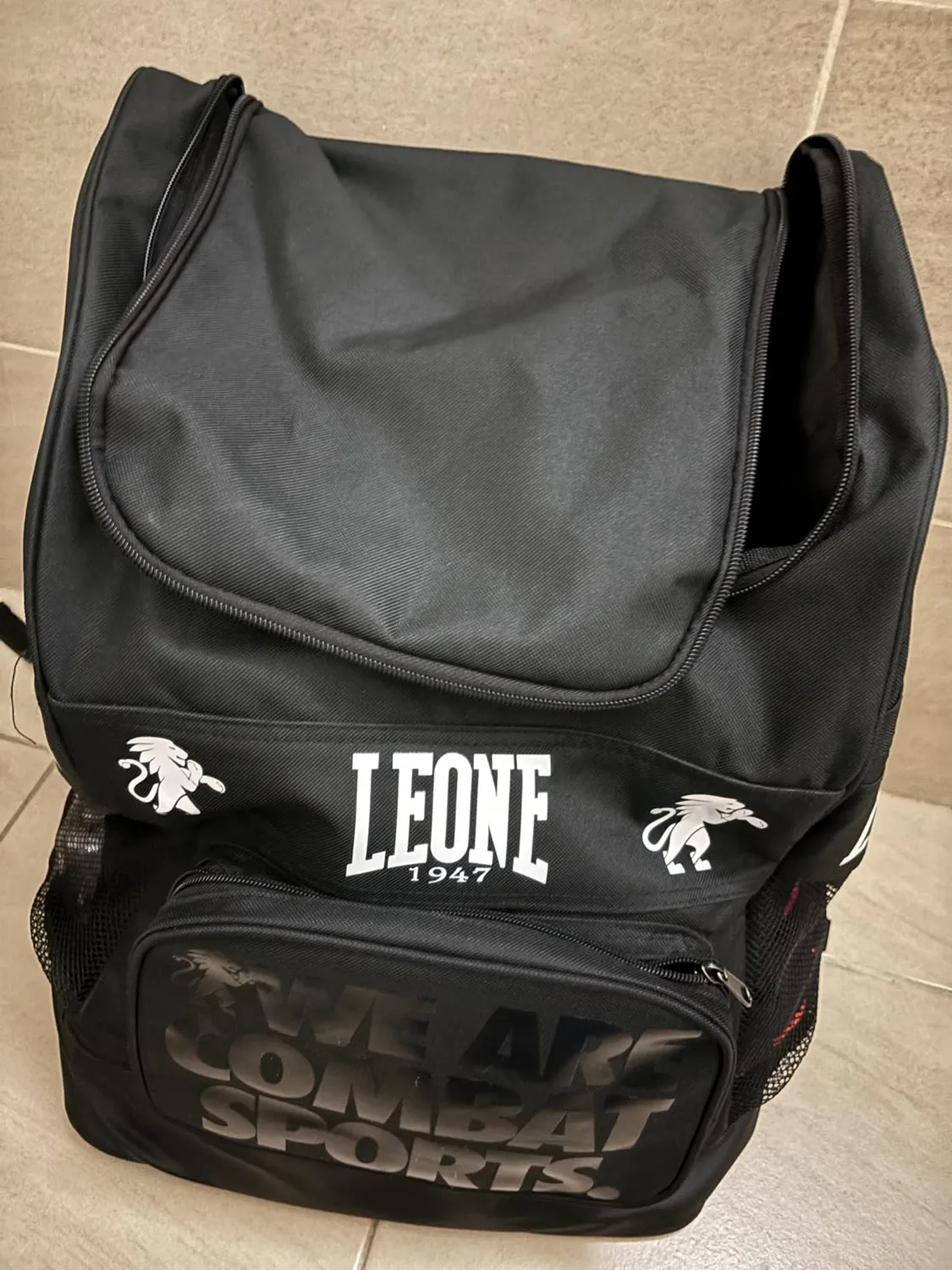 Leone 1947 Ambassador AC952 Zaino Nero in Nylon