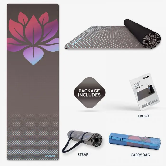 RDX D1 tappetino yoga gomma PU 6 mm antiscivolo