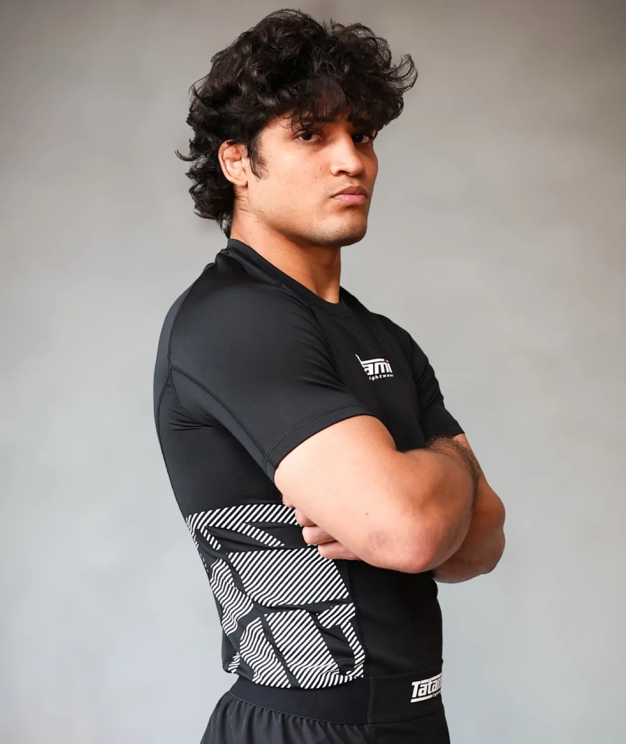 Tatami Fightwear Eclipse rash guard uomo nero manica corta