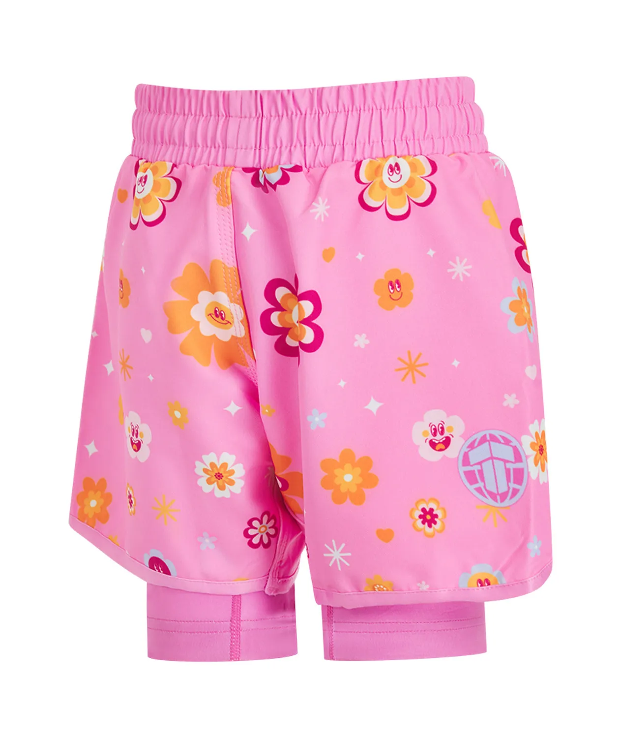 Tatami Flower Power Hybrid shorts bimbo rosa