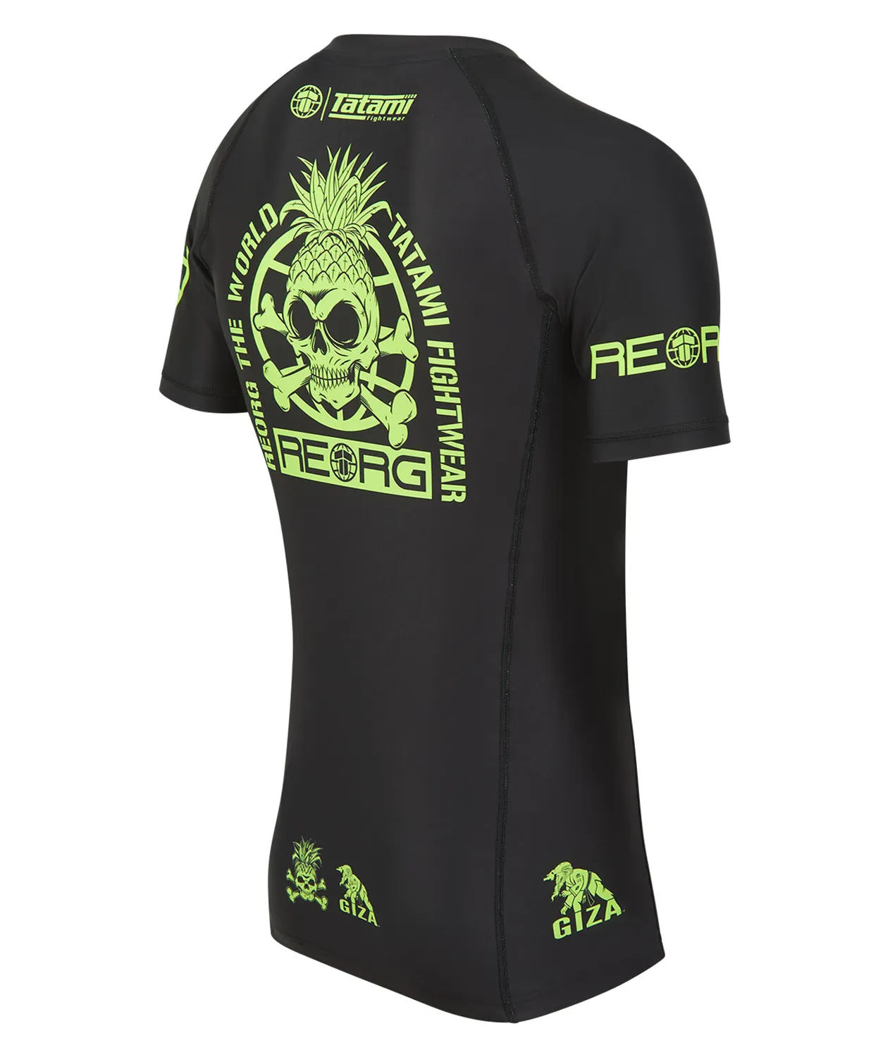 Tatami Reorg The World Rash Guard Nero Verde Neon Leggera