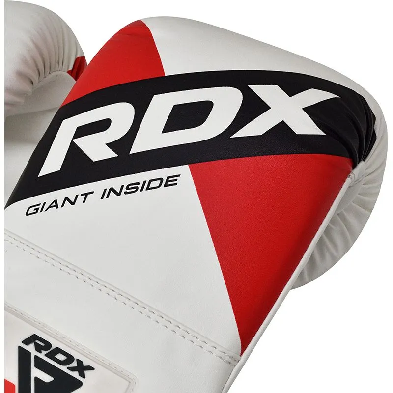 RDX F10 Guantoni Boxe Rossi Bianchi Maya Hide