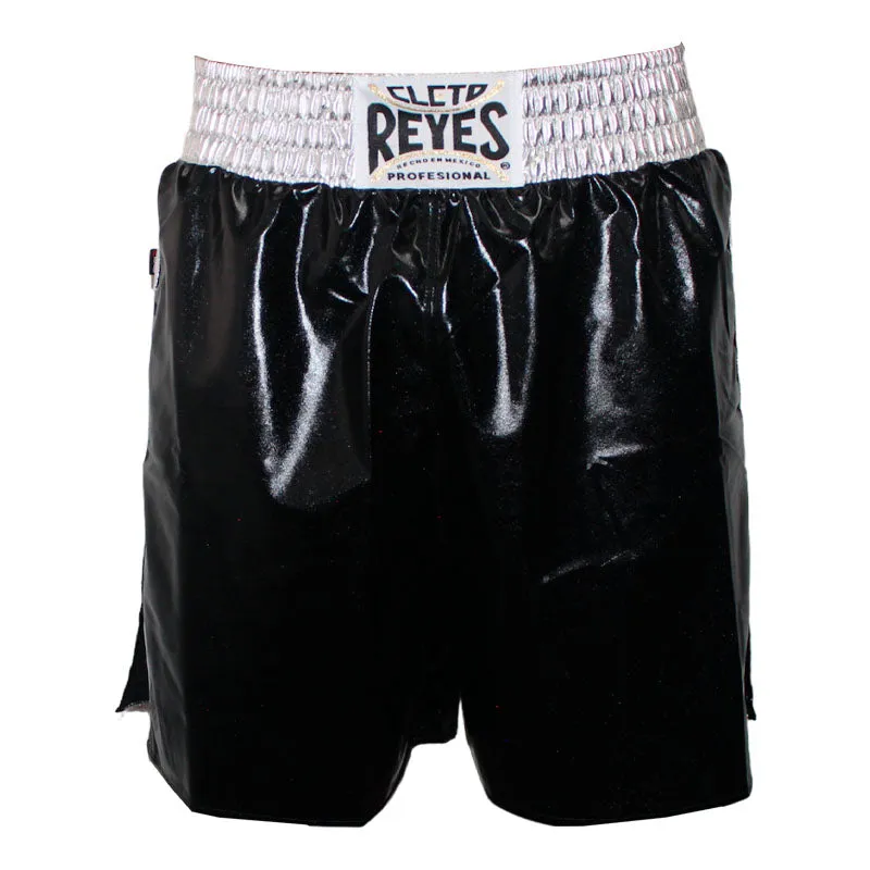 Cleto Reyes Silver Skin pantaloncini boxe M argento rosso lycra