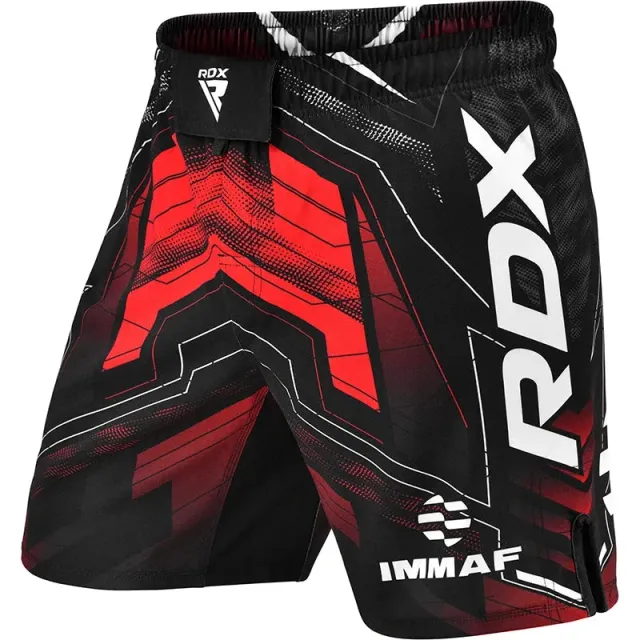 RDX IMMAF Pantaloncini MMA Rossi Microstretch