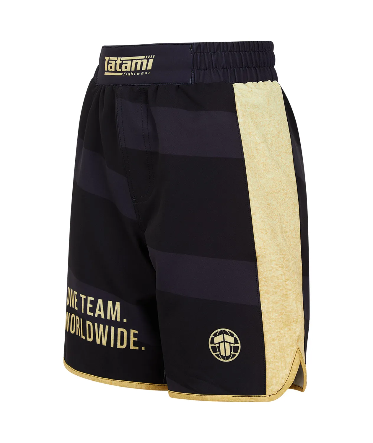 Tatami Fightwear Team Shorts Pantaloncini Grappling Donna Nero Oro