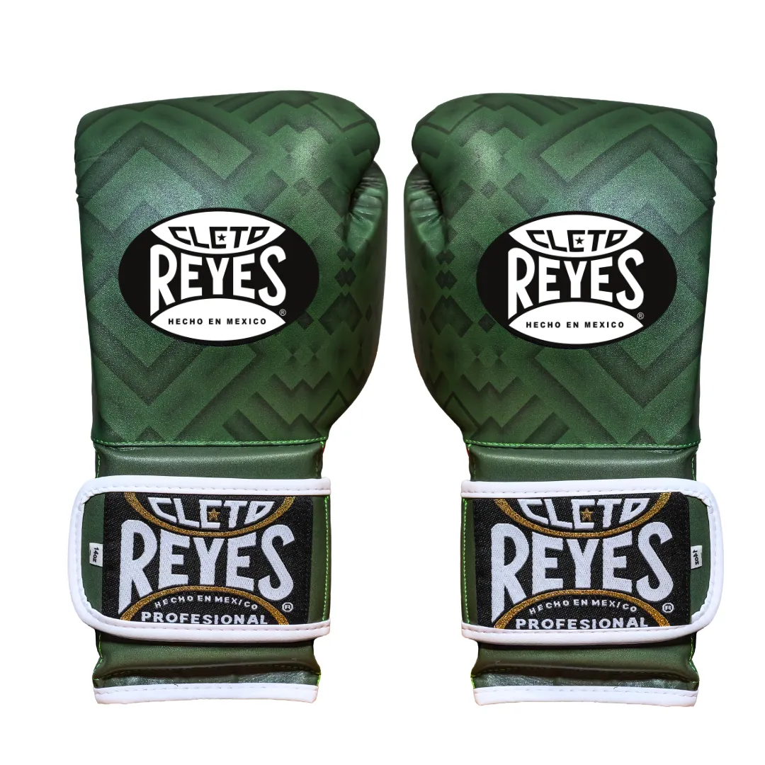 Cleto Reyes Mexicana guanti boxe 14 oz velcro verde