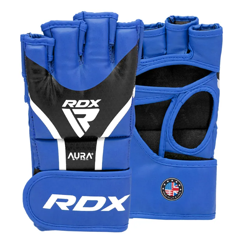 RDX Aura Plus T-17 Guanti MMA Grappling Pelle