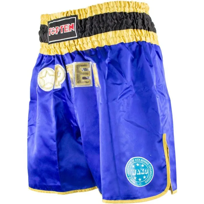 TOP TEN WAKO pantaloncini kickboxing poliestere