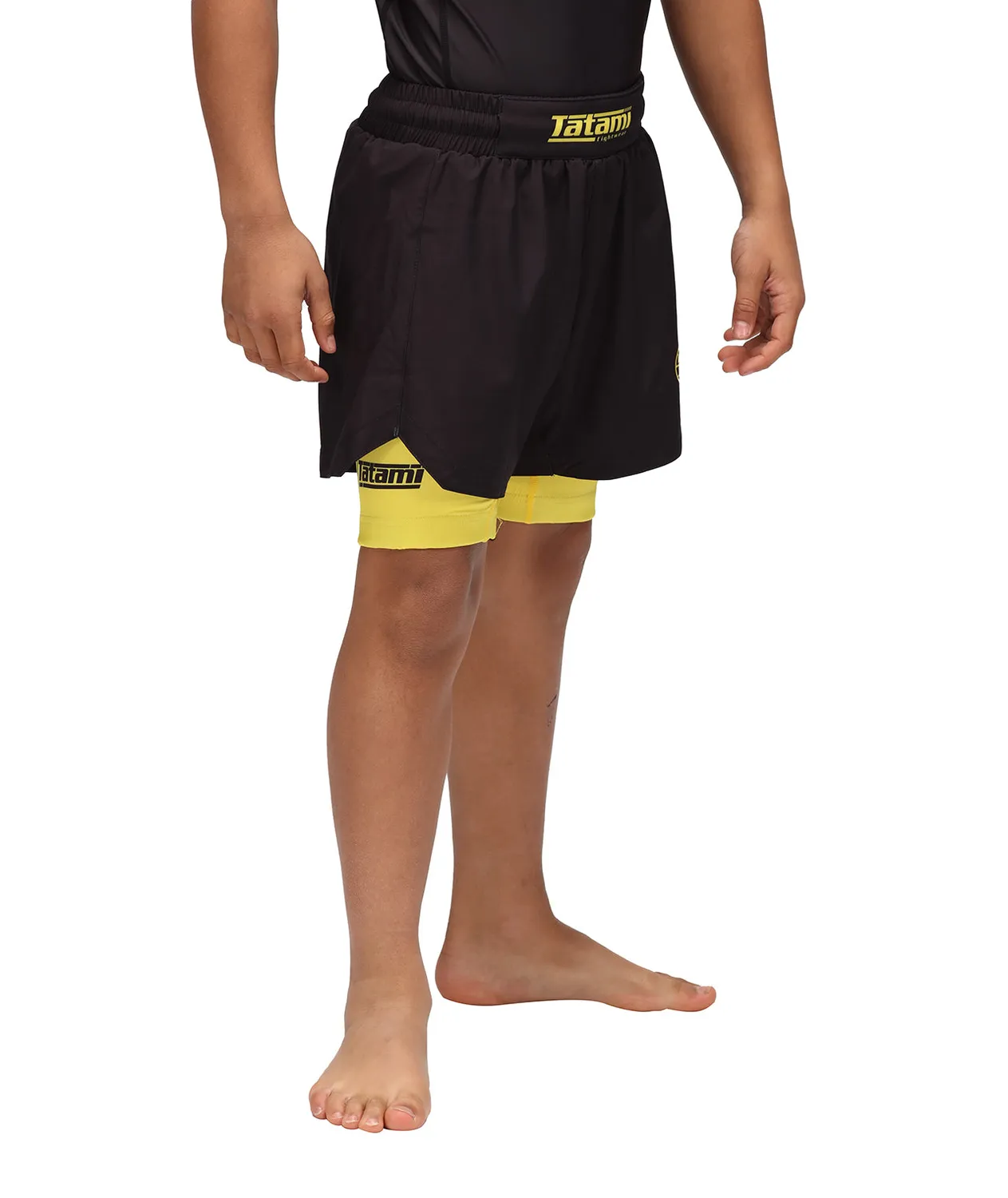 Tatami Fightwear Dual Layer Shorts Bimbo Gialli 2in1