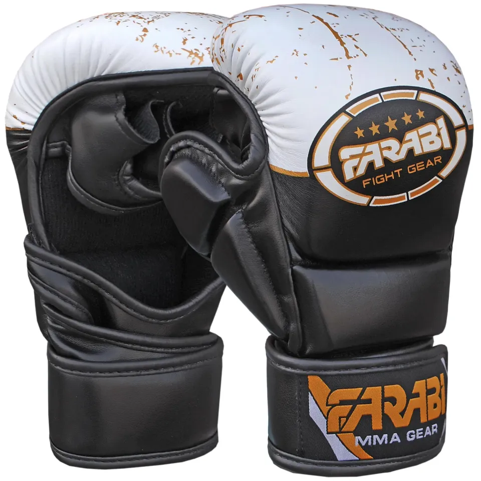 Farabi guanti MMA palmo aperto guantini L/XL sparring