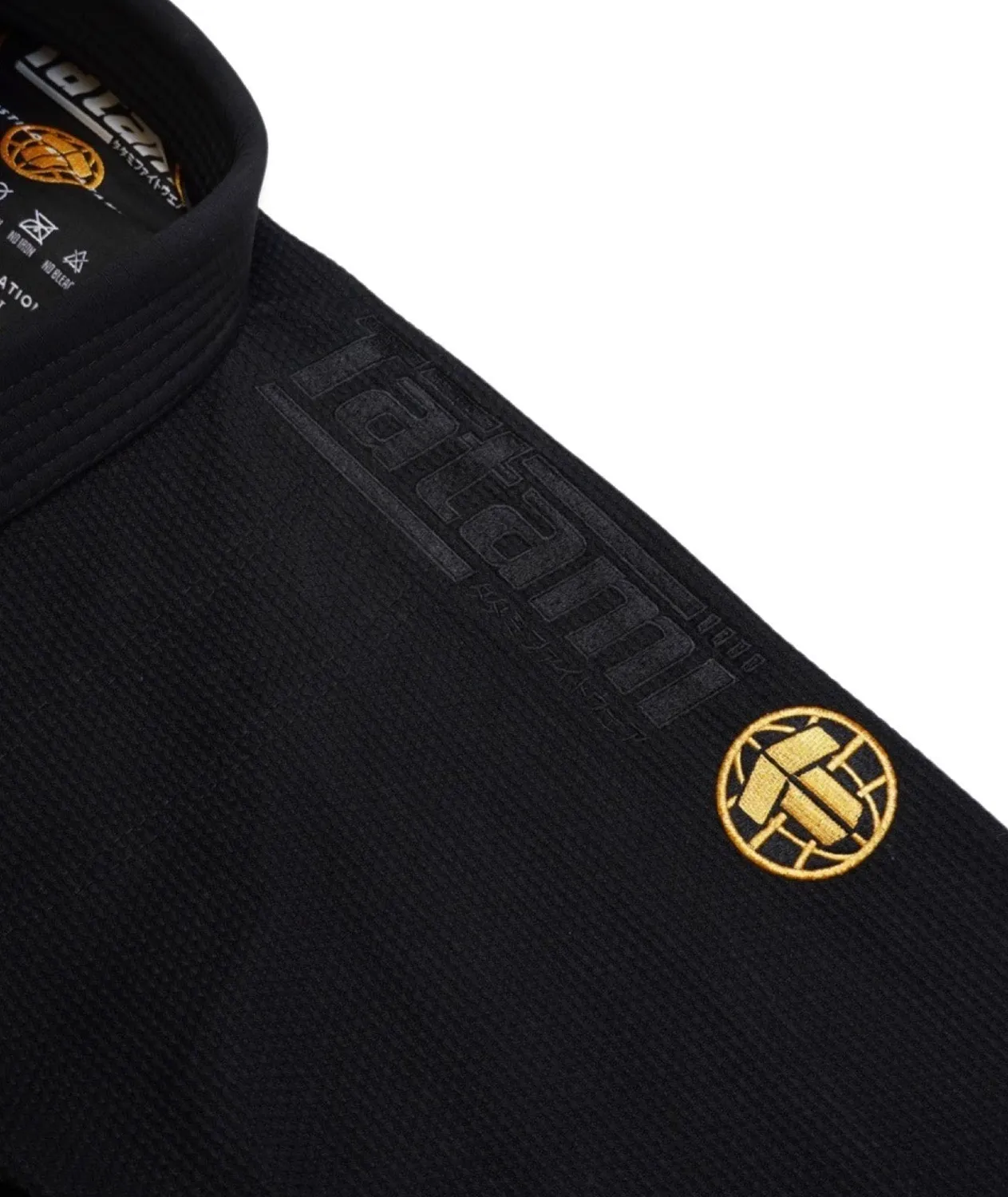 Tatami Estilo Gold Label kimono BJJ nero pesante