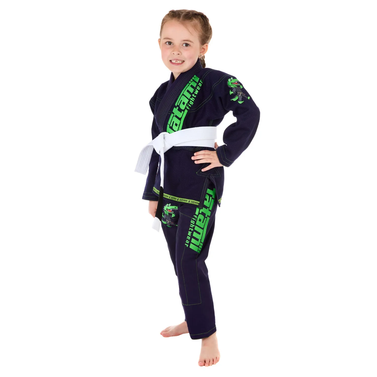 Tatami Meerkatsu Kids Animal kimono BJJ navy bimbo con cintura