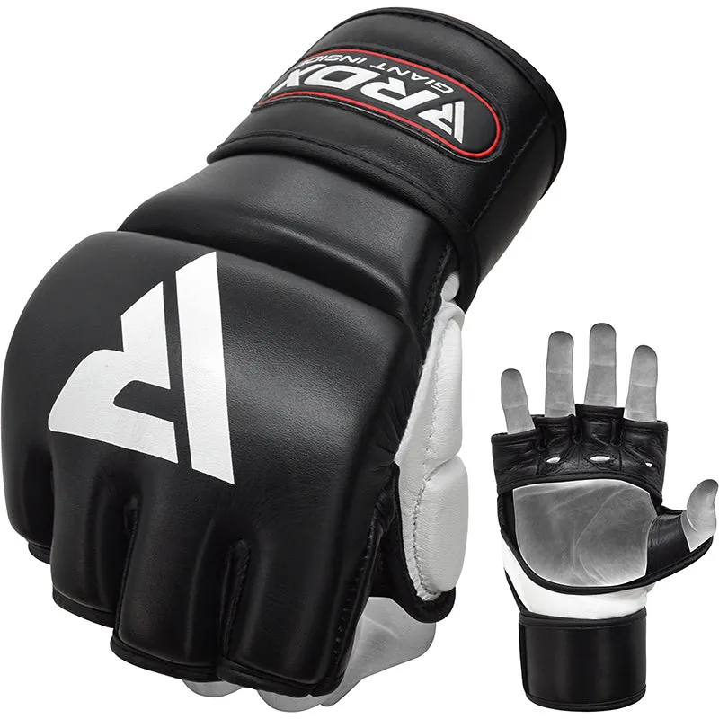 RDX T1 Leather Guanti MMA Allenamento Pelle Vera