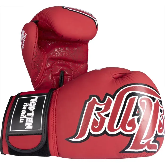 TOP TEN Nong Han Guanti Boxe Pelle Vera Kickboxing