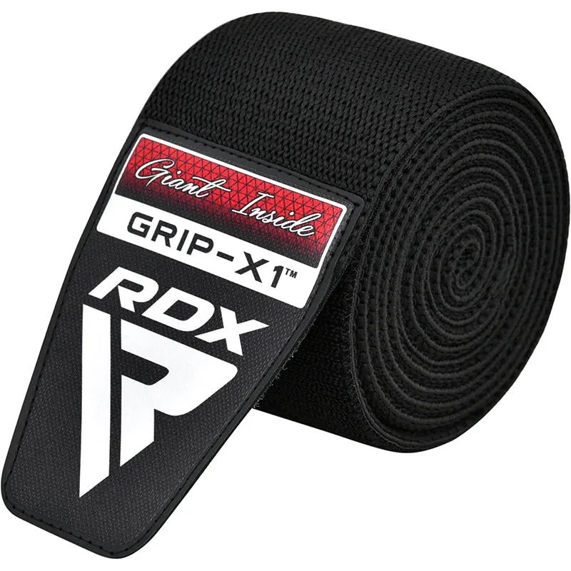 RDX K1 Ginocchiera Elastica Nera Compressione Powerlifting