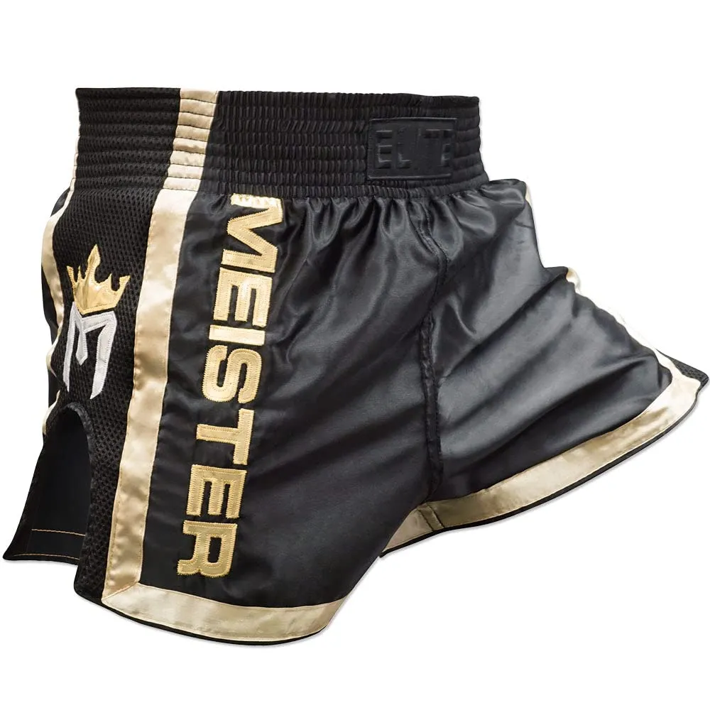 Meister Elite Muay Thai pantaloncini S bianco argento