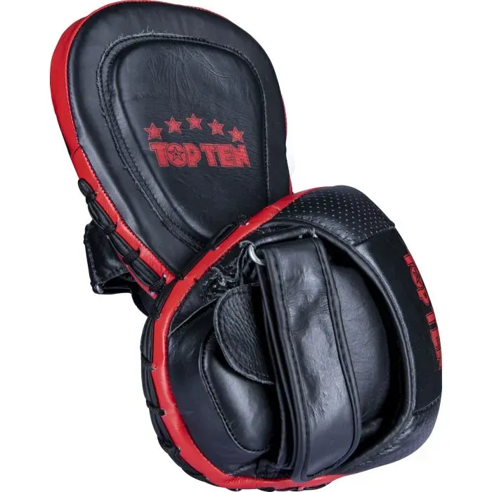 TOP TEN Drums focus mitt neri-rossi coppia pelle