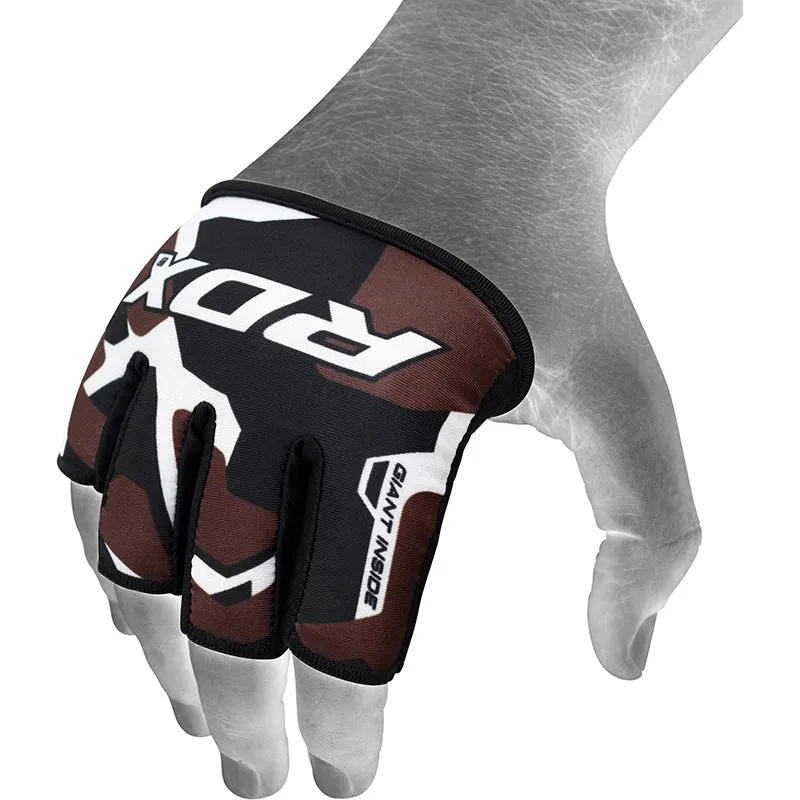 RDX 4O Impugnature sollevamento pesi arancione camo