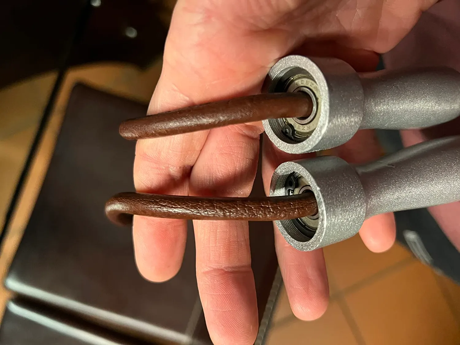 Leone 1947 Pro corda salto cuoio marrone 8 mm