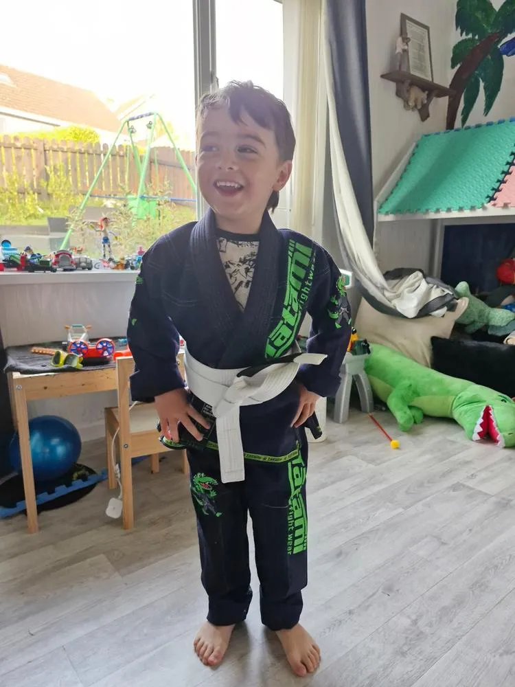 Tatami Meerkatsu Animal kimono BJJ bimbo viola farfalla cintura inclusa