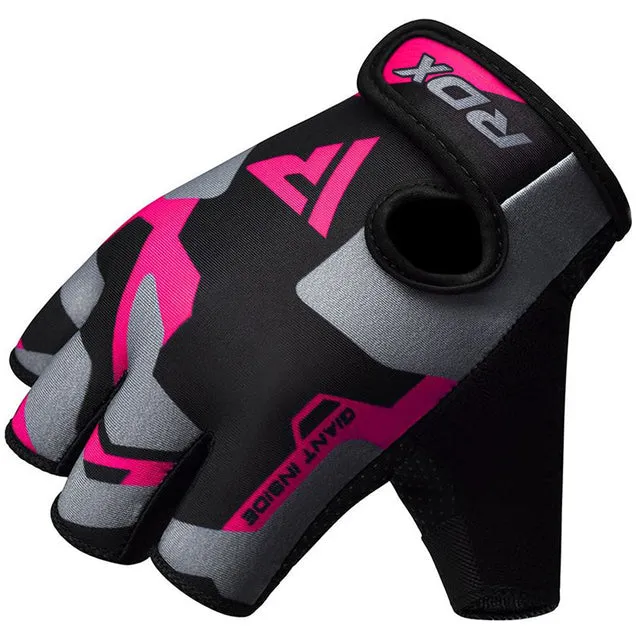 RDX F6 Guanti Palestra Rosa Sollevamento