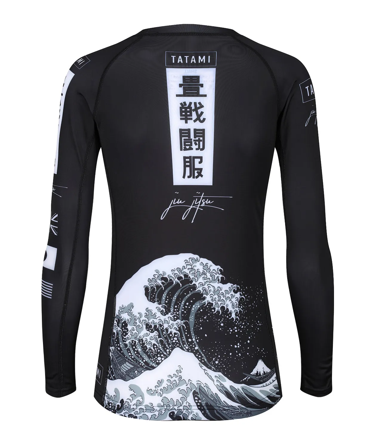 Tatami Kanagawa rash guard donna manica lunga nera