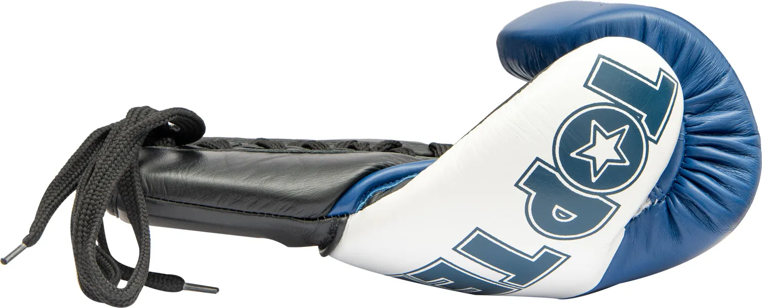 TOP TEN Pro X guanti boxe pelle vera kickboxing