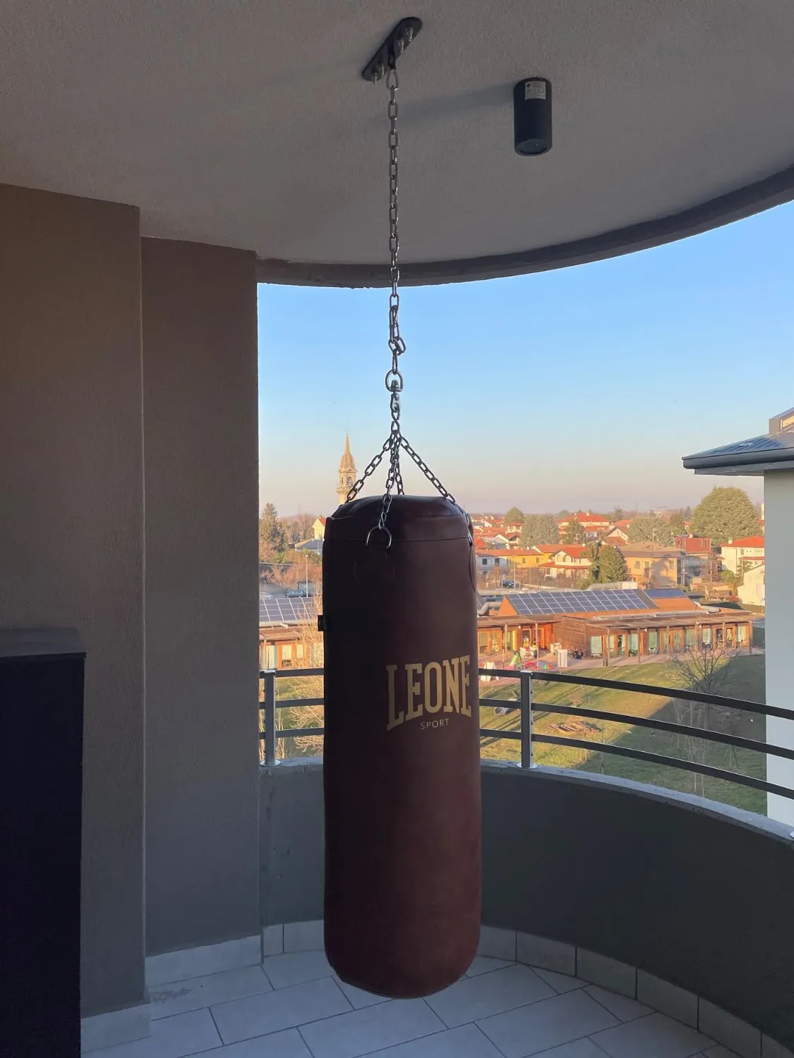 Leone 1947 Vintage sacco da boxe con catene Made in Italy