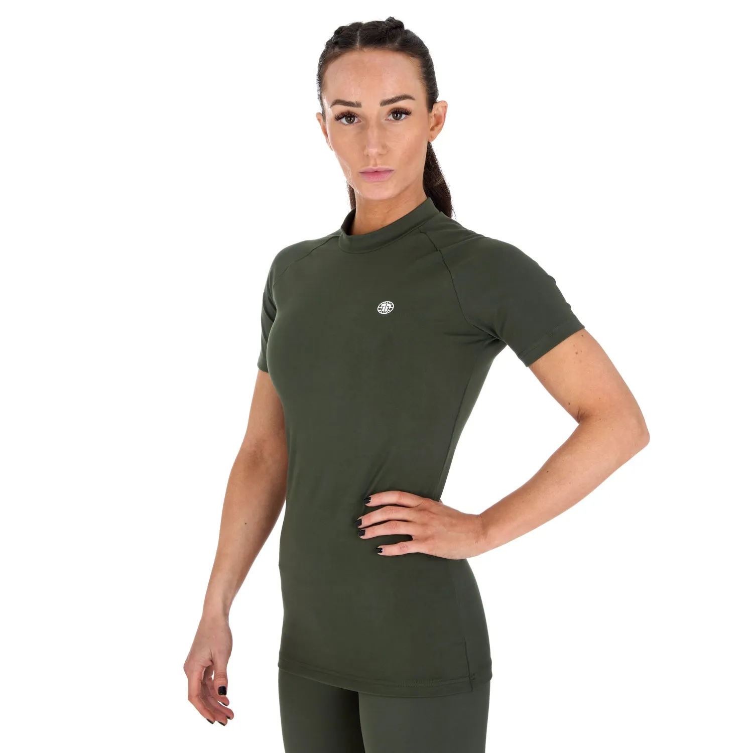 Tatami Fightwear Agile rash guard donna khaki manica corta