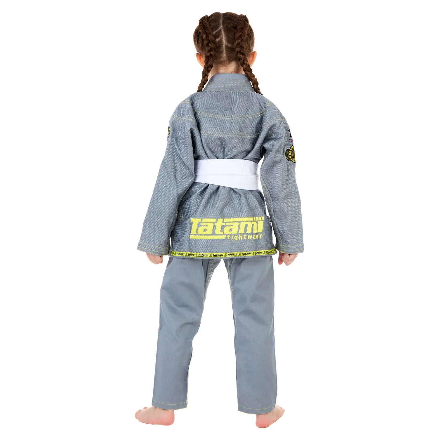 Tatami Fightwear Meerkatsu Animal kimono bambino grigio con cintura