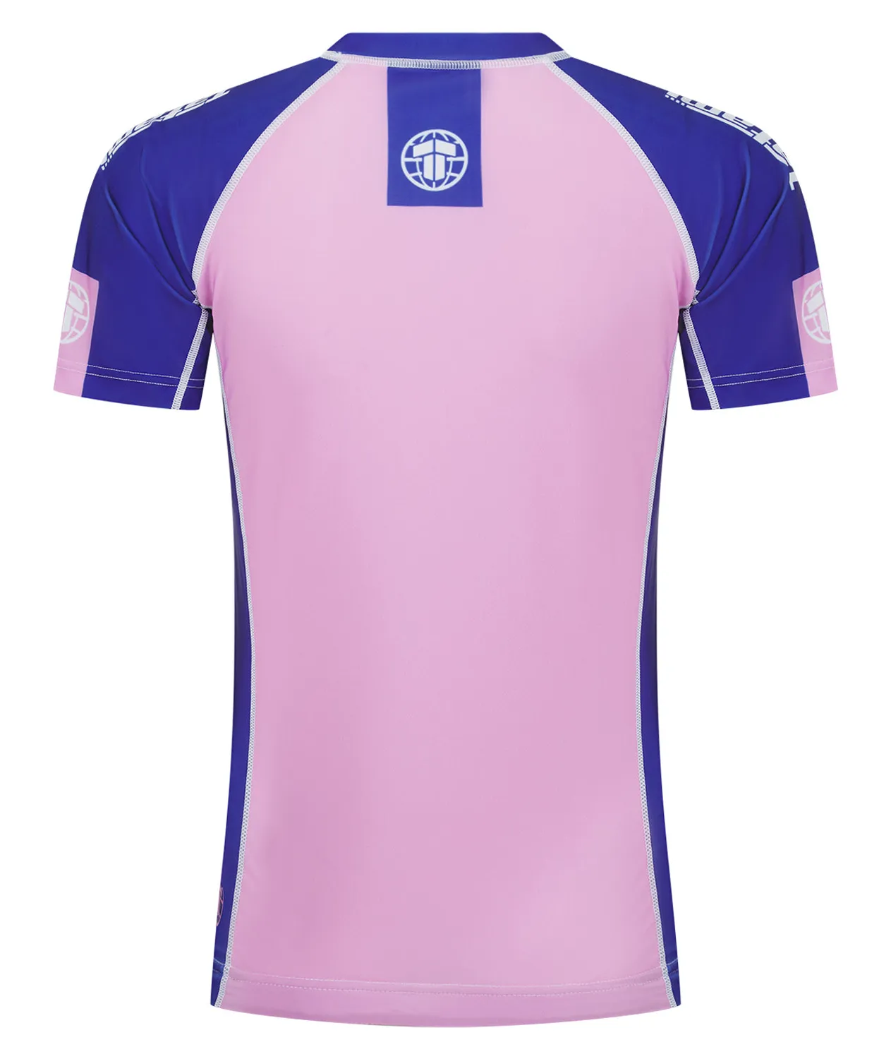 Tatami Fightwear Contrast Pink Navy rash guard donna maniche corte