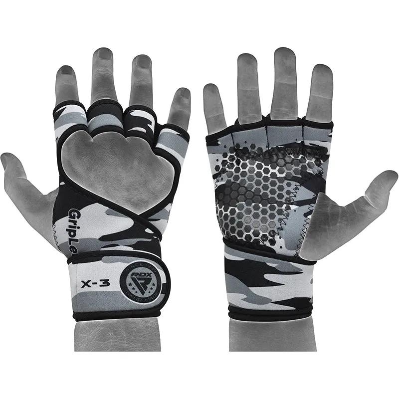 RDX X3 grips palestra neoprene sollevamento pesi